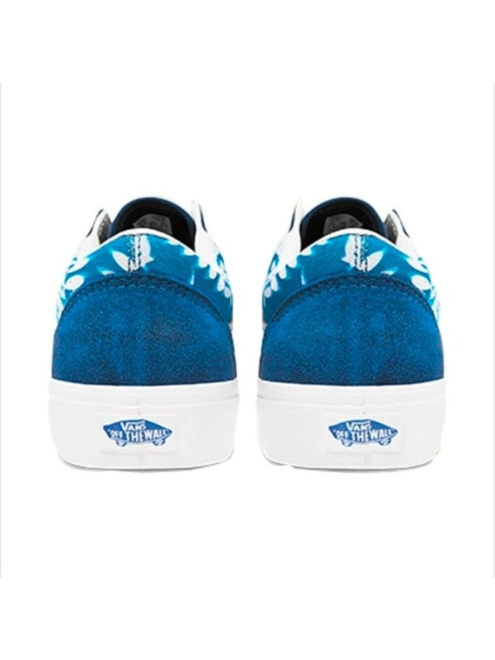 Vans Old Skool Women Tropical Blue White Suede Canvas Solar Floral 062026 - Picture 3 of 8